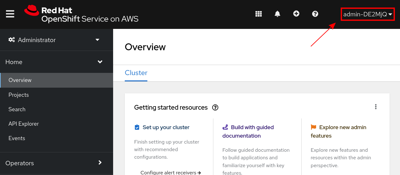 logged.into.openshift