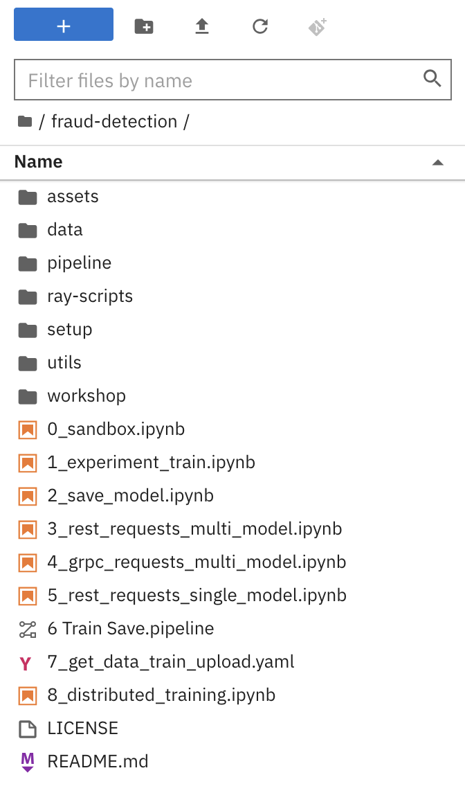 Jupyter file browser - fraud-detection