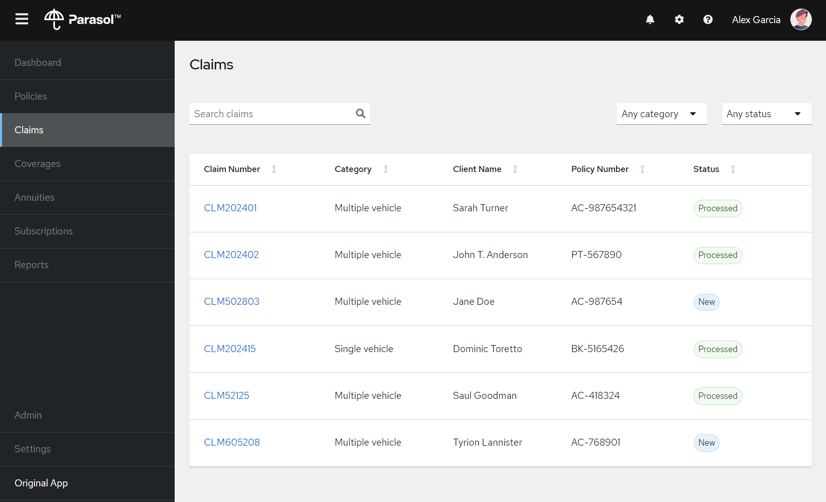 proto claims processing app