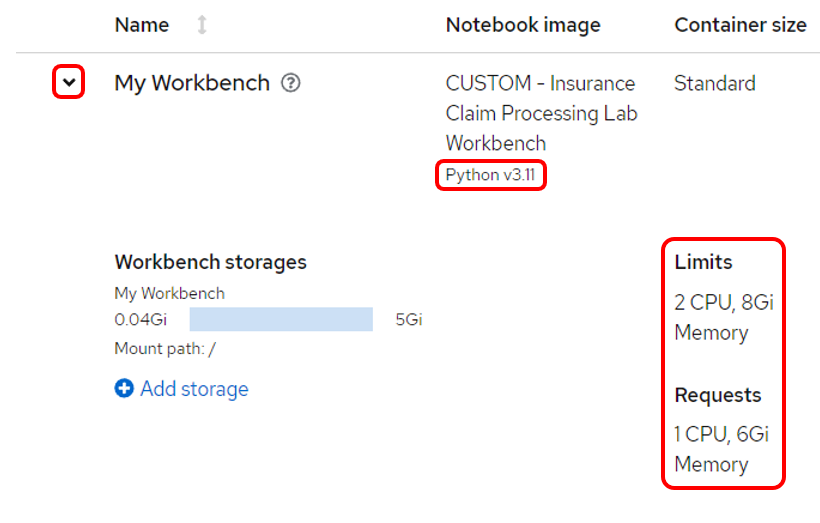 02 03 pre created workbench info