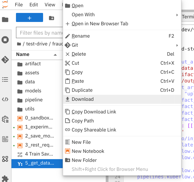 Download Pipeline YAML