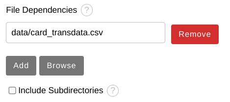 Set File Dependency Value