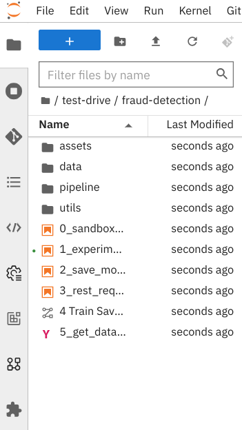 Jupyter file browser - fraud-detection